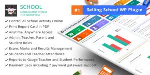 SCHOOL MANAGEMENT FOR WP PRO 8.0