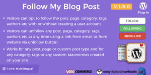 Follow My Blog Post 2.1.0