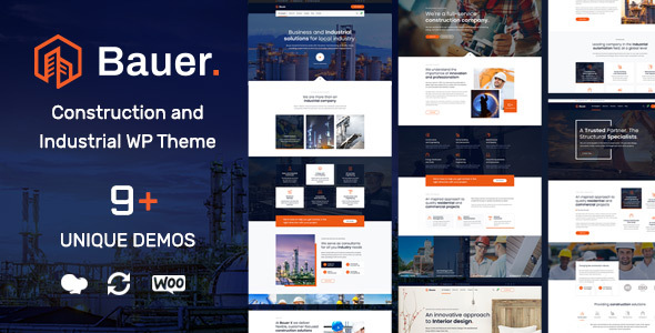 Bauer Construction Industrial Wp Theme 1.17