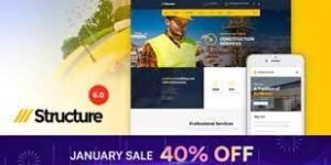 Structure Construction Industrial Factory WP Theme 7.3.9