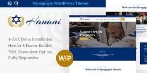 Hanani Jewish Community Synagogue WP Theme 1.2.3