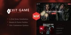 Exit Game eal Life Secret Escape Room WP Theme 1.2.5